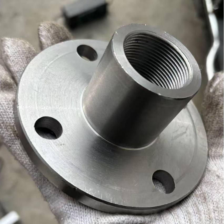 螺丝法兰 丝口定制链接法兰转接板气缸油缸头法兰螺母定制任意