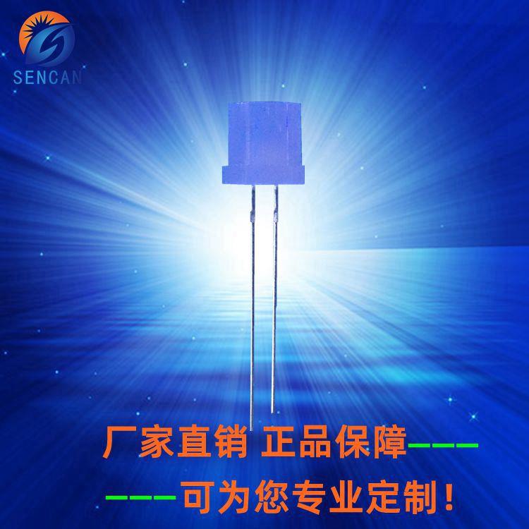 8MM平头白发黄雾状LED灯珠用于设备电源指示灯信号灯LED黄灯F8