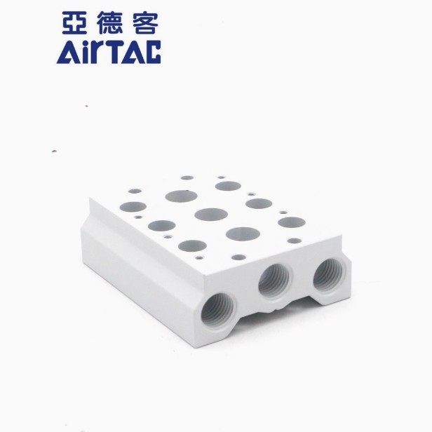 亚德客电磁阀底座阀板 汇流板6V100M2F/3F/4F/5F/6F/7F/8F/9F/10F