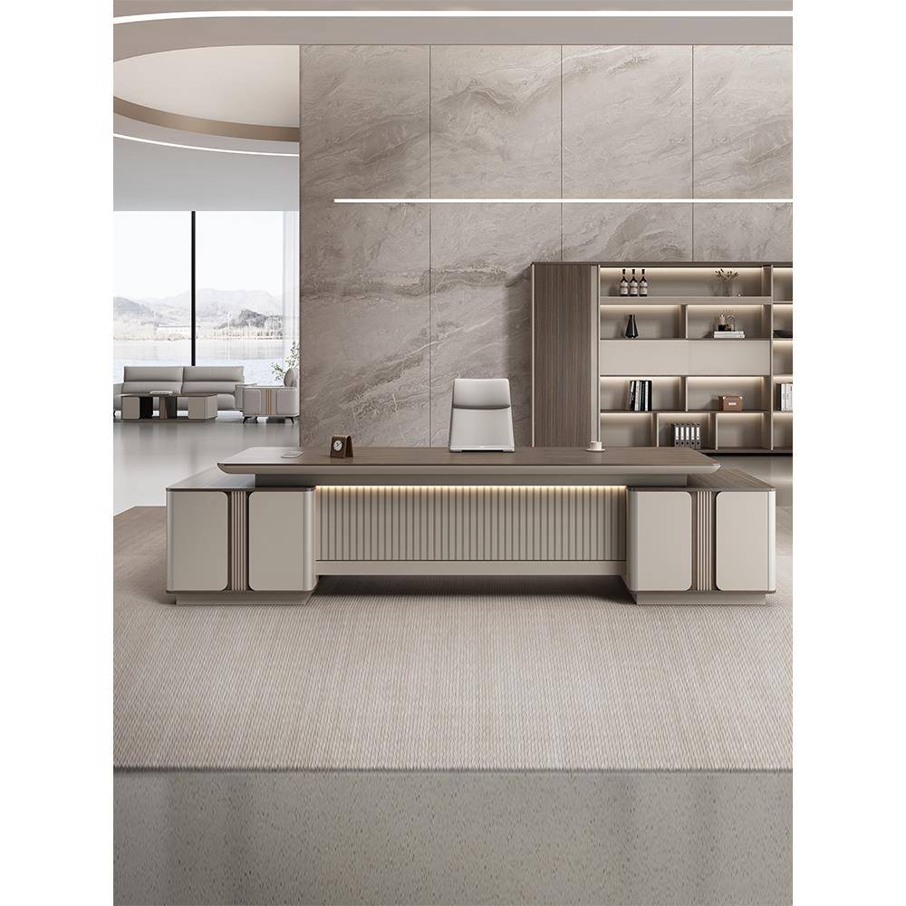 需定制总裁桌简约现代大班台深圳老板办公桌时尚经理桌单人主管桌