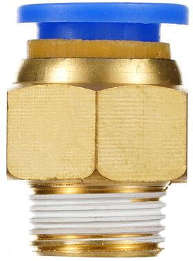 pc8-02蓝色快速螺纹直通接头pc4 6 10 16 m5 01 03 1 2分3pc12-04