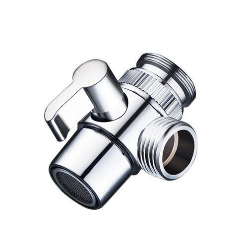 需定制洗脸盆水龙头一进二出洗头分水器外接花洒延伸喷头俩用洗头