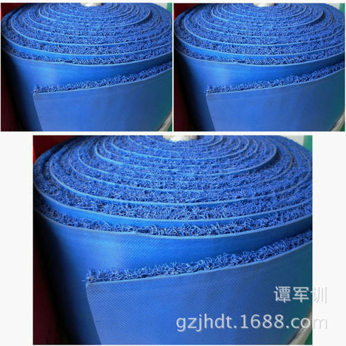 厂家供应直销宝丽美8A喷丝脚垫欢迎光临丝圈地垫蓝色地毯