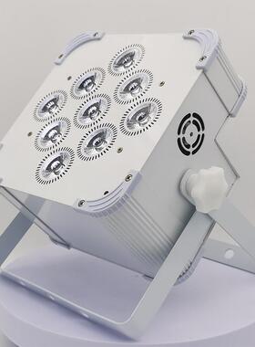 舞台充电全彩帕灯9/12颗六合一无线LEDpar婚庆演出电池摇控染色灯