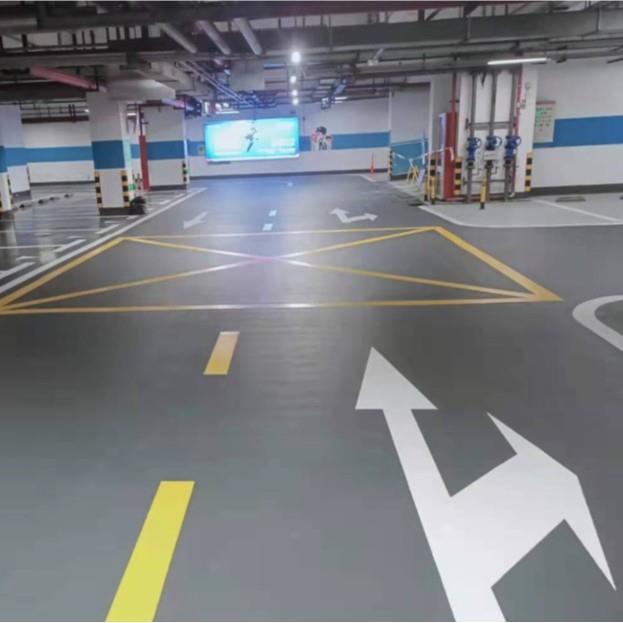 聚氨酯划线漆 车库地面地坪施工 防滑耐磨 颜色可调 科莱斯