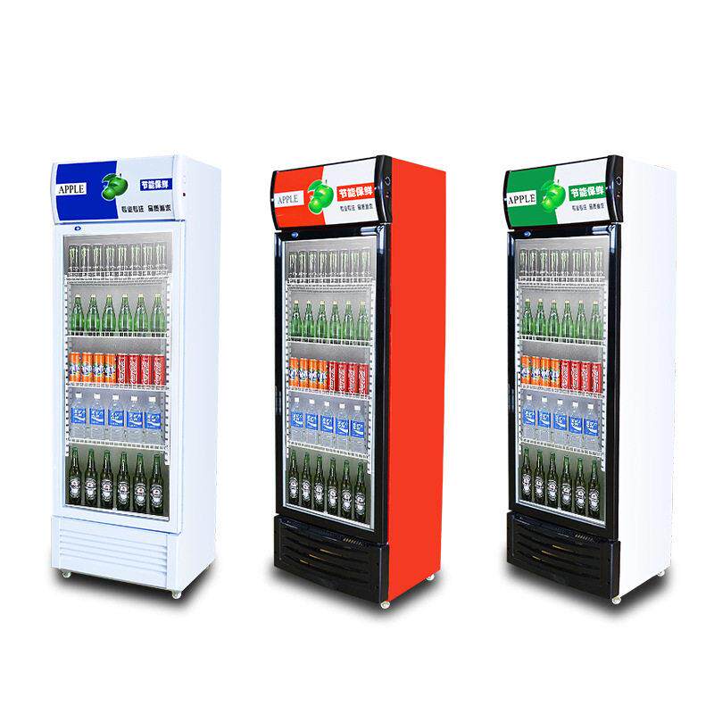 饮料展示柜冷藏柜保鲜双开门冷饮冷柜商用门啤酒冰箱直冷铁管