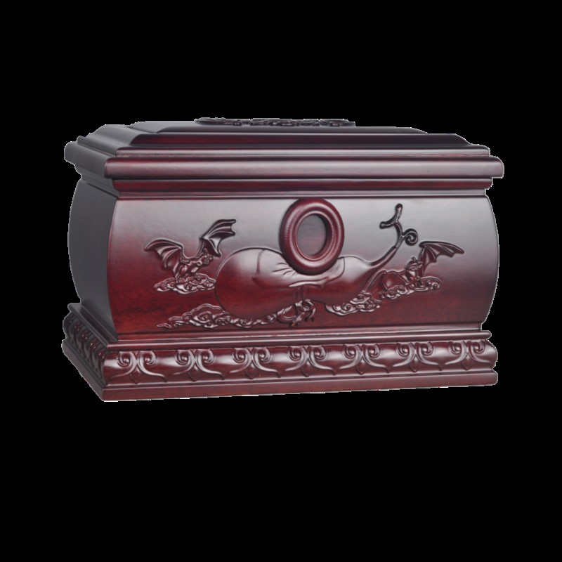需定制高档红酸枝木骨灰盒整体实木榫卯防潮盒骨盔盒寿盒迁坟盒顺