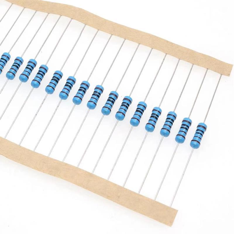 1/4W1/2W1W2W3W5W金属膜电阻1/1.1/1.2/1.3/1.5/1.8/2R/K/M欧