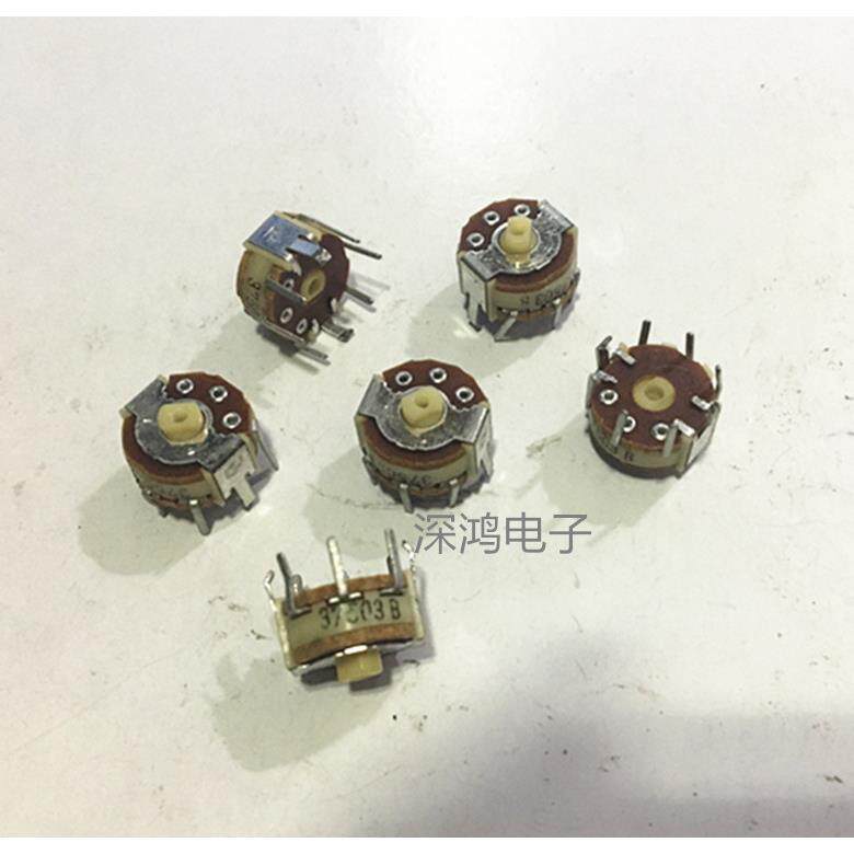 ALPS Y10小型电位器B100K单联双联10K可调电阻轴长1.5MM预调式