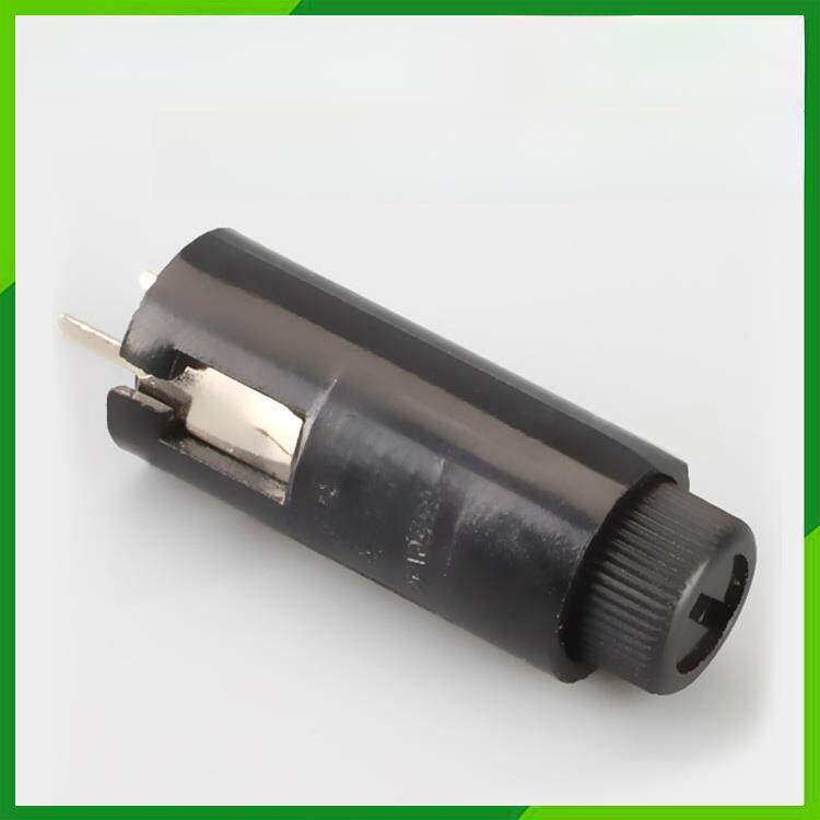 R3-24保险座 10A250V 保险丝座5x20 立式保险管座 PCB安装保险座