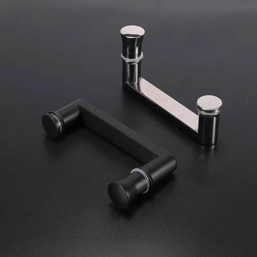 玻璃门移门小把手145孔距淋浴房拉手浴室门不锈钢单孔小拉手配件