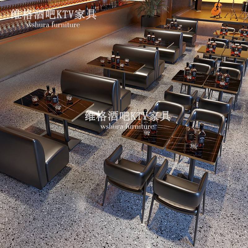 需定制定制酒吧清吧发光桌椅散台音乐小酒馆餐厅西餐咖啡厅桌子卡