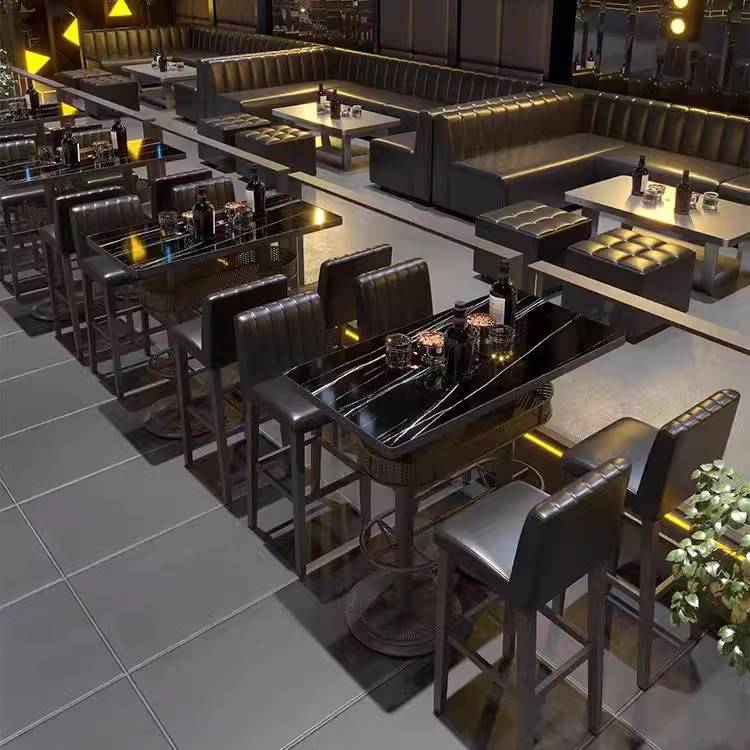 需定制定制酒吧散台 Livehouse清吧高脚桌椅夜场小酒馆转角卡座茶