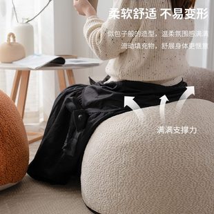 坐墩客厅网红家用地上榻榻米小桌子可拆洗 布巾巾蒲团坐垫团蒲法式