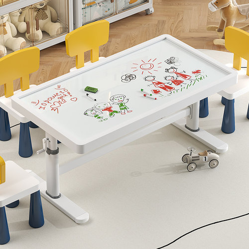 宝宝涂鸦桌稳固承重可升降学习桌