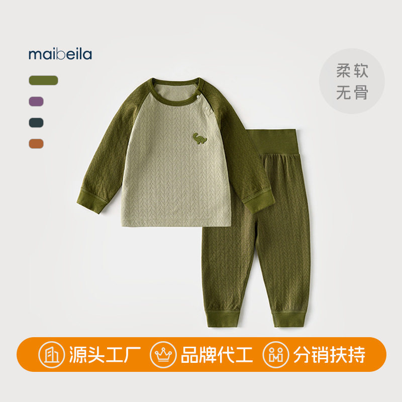 婴儿衣服长袖长裤两件套春秋a类