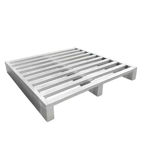 厂家金属托盘钢制铁卡板物流栈板网格镀锌叉车托盘周转堆垛钢托盘