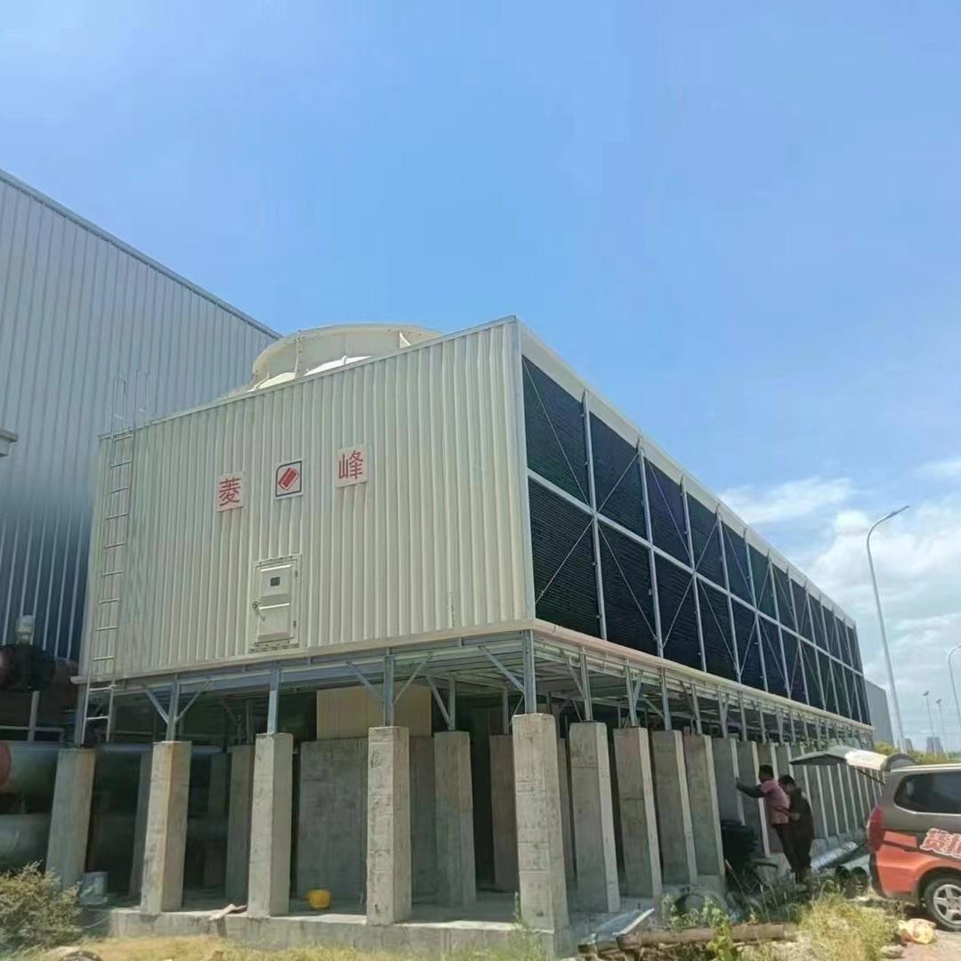 中央空调冷却塔方形横流冷却不锈钢300吨工业玻璃钢冷却塔低噪音