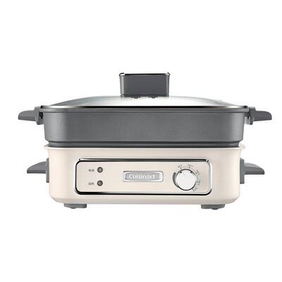 六种烹饪模式！美国Cuisinart料理锅蒸煮煎炒涮烧烤 家用烤肉火锅