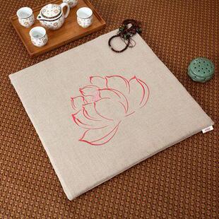 天然椰丝亚麻布禅修垫静坐垫坐垫拜垫瑜伽打坐垫榻榻米坐垫飘窗垫