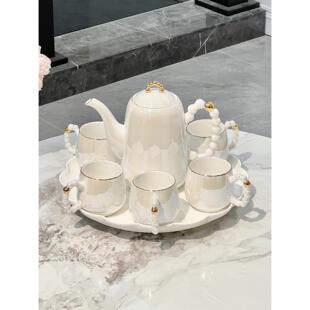 2023新款 轻奢高档茶具套装 水杯家用家用客厅茶杯陶瓷精致乔迁礼盒