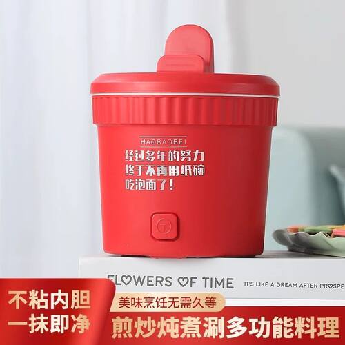 多功能泡面煎炒火锅家用宿舍懒人小电煮锅速食网红同款小电锅