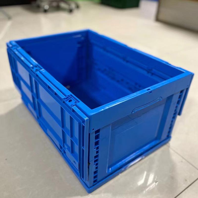 折叠箱子塑料箱盒加厚长方形带有盖周转箱储物箱整理箱物流收纳箱