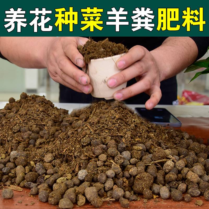 纯羊粪蛋颗粒蔬菜绿植花卉通用肥农家羊粪发酵有机肥花肥养花专用