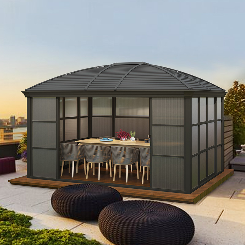 莫家阳光房凉亭户外庭院亭子室外别墅组装民宿可移动铝合金小房子