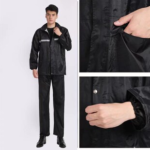 商丘雨衣雨裤 全身防暴雨男女分体双层防水户外防汛牛津布雨衣 套装