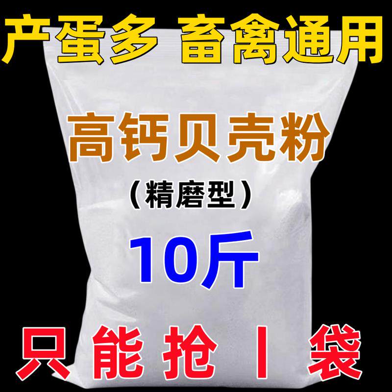 高钙贝壳粉防啄蛋补钙壮