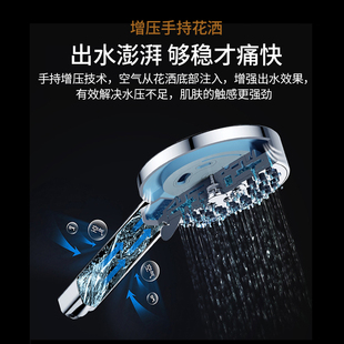 家用全铜浴室沐浴S器卫生间淋雨喷头 希箭黑色简约淋浴花洒套装