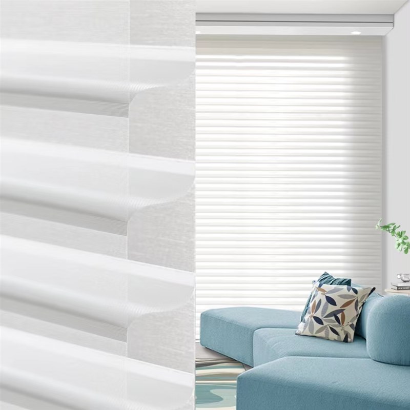 香格里拉帘柔纱卷帘百叶窗办公室遮光遮阳卷拉式卧室客厅手动窗帘