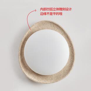 儿童主卧中古复古创0意 奶卧油风室吸顶灯感房鹅994卵石225新款