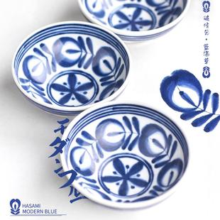 陶瓷餐具碗碟套装 蓝海草饭碗日式 日本盘子面碗家用汤碗波佐见烧