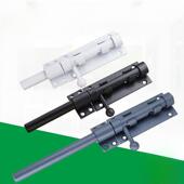 304不锈钢门闩门锁门闩加厚表面安装 防盗门扣门木门天地黑色门闩