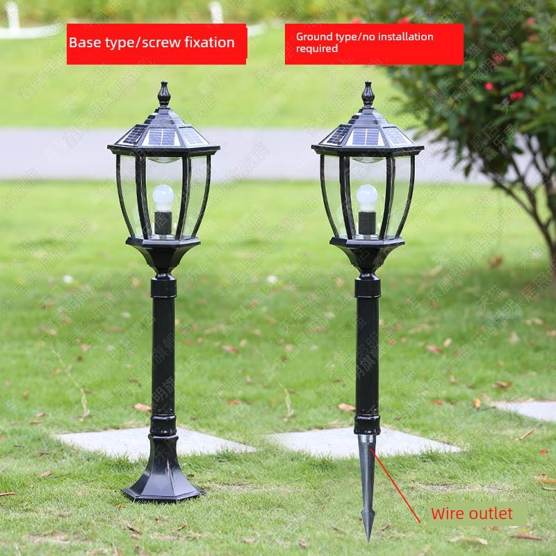 太阳能户外防水草坪灯地灯简约欧式室外庭院led草地花园插地别墅