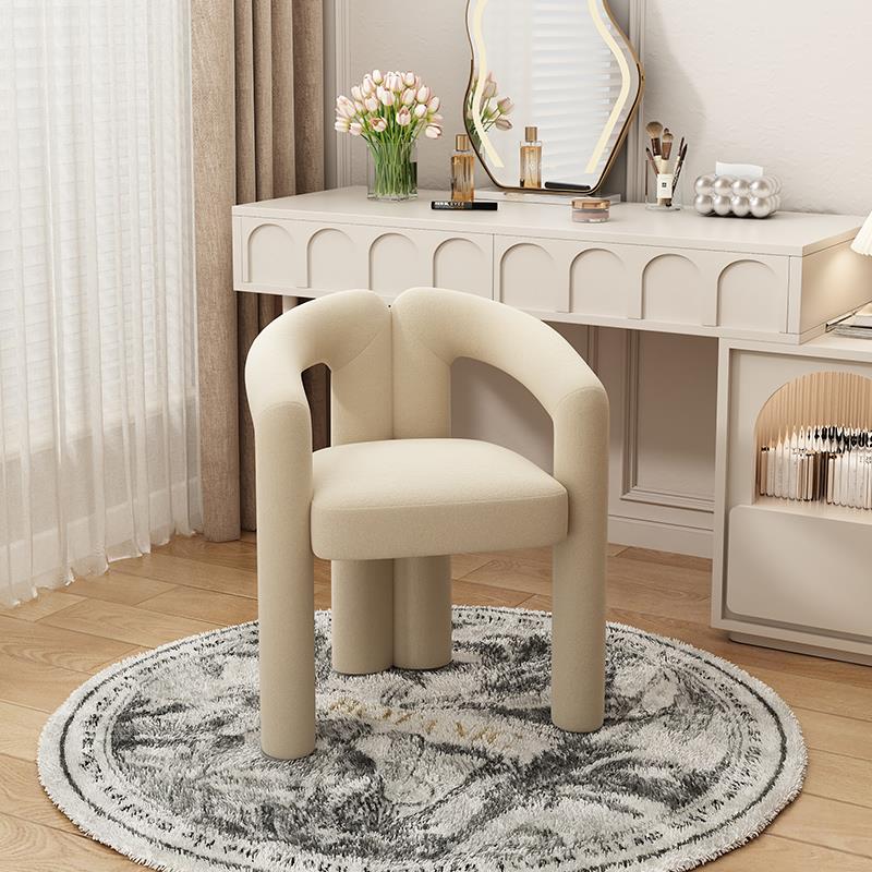 卧室化妆椅现代简约小户型轻奢高级感化妆凳家用化妆台椅子美甲凳