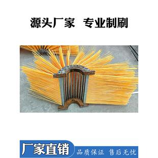 抛丸机毛刷辊滚筒刷轮船钢板预处理线清理钢丸尼龙滚刷厂家直销