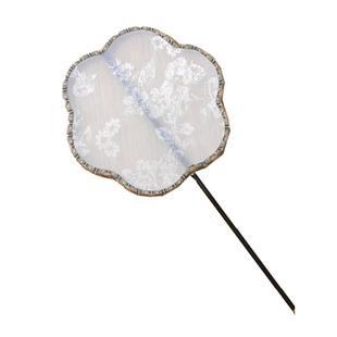 蝴蝶扇子异形团扇仿花罗汉服中国风古典跳舞蹈扇摄影道具长柄宫扇