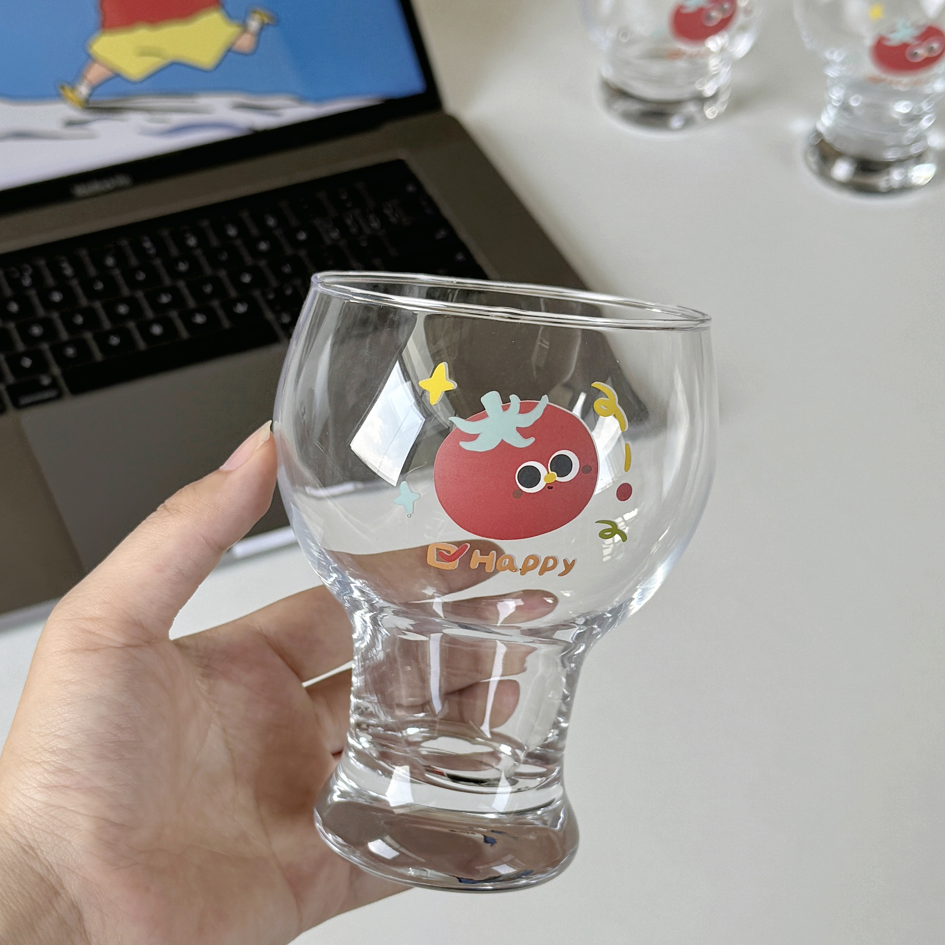 可爱高颜值玻璃啤酒杯