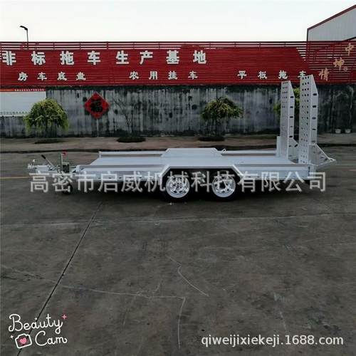 货源供应吨镀锌拖车挖掘机底盘车出口运输车厂家供应