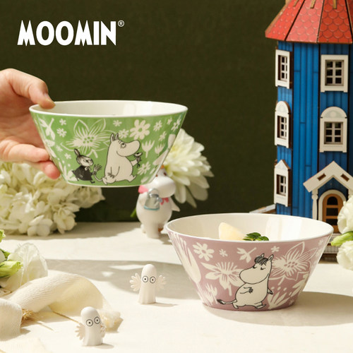 芬兰moomin姆明骨瓷米饭碗