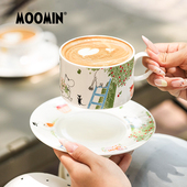 moomin姆明咖啡杯套装 水杯骨瓷马克杯碟高颜值教师节生日礼物乔迁