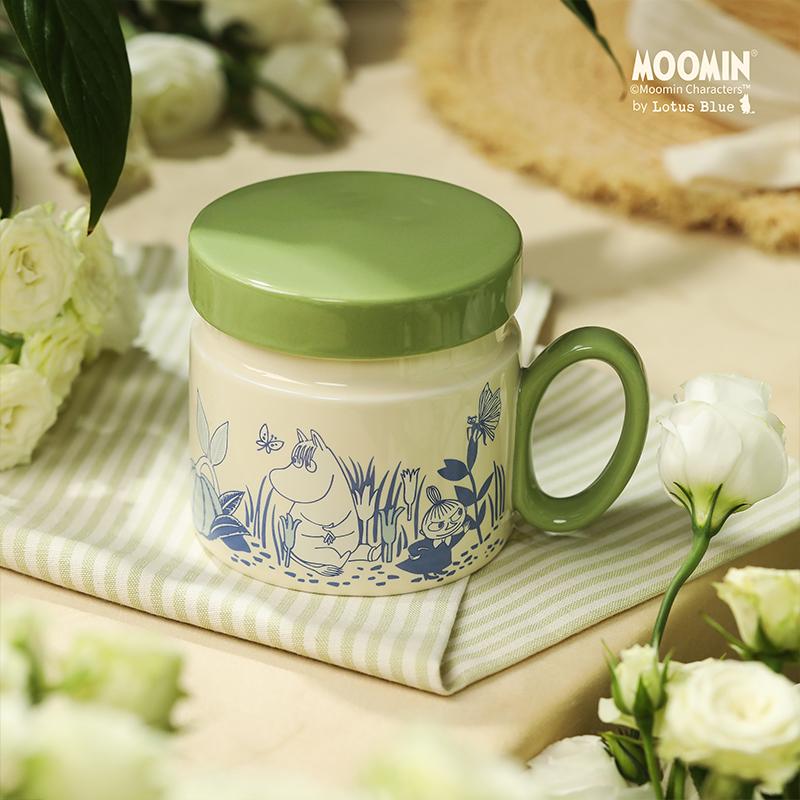 茶水分离家居姆明杯子陶瓷卡通