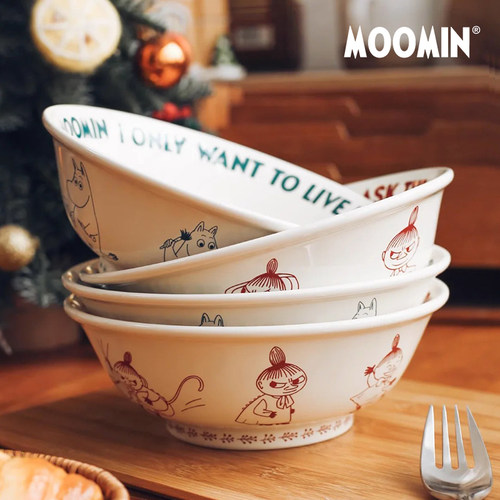 姆明陶瓷卡通家用可爱拉面碗