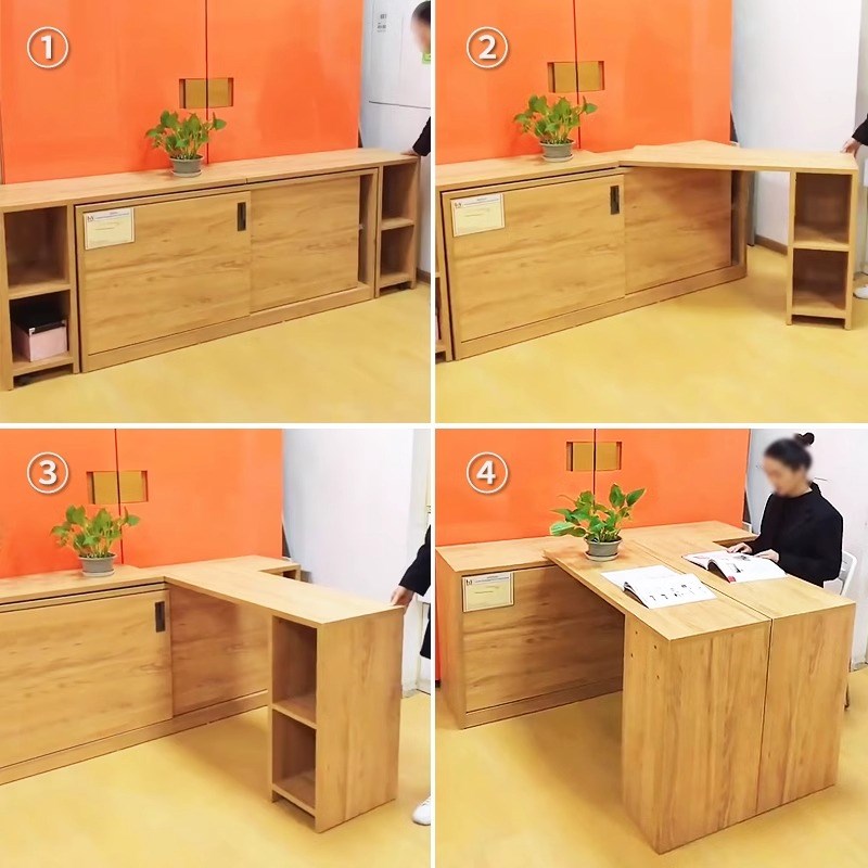 高承重折叠旋转餐桌五金配件w多功能办公书桌子台面90度旋转连接