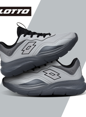 LOTTO乐途男鞋加绒皮面运动鞋2025冬季新款防水轻便软底休闲鞋子