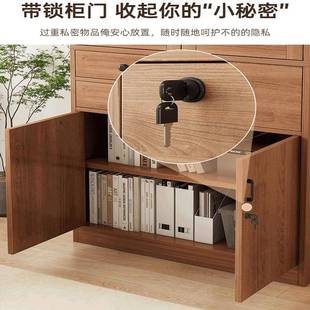 物书家用落地防尘储HSO柜客厅靠件墙文柜办公室柜带门书架置物架