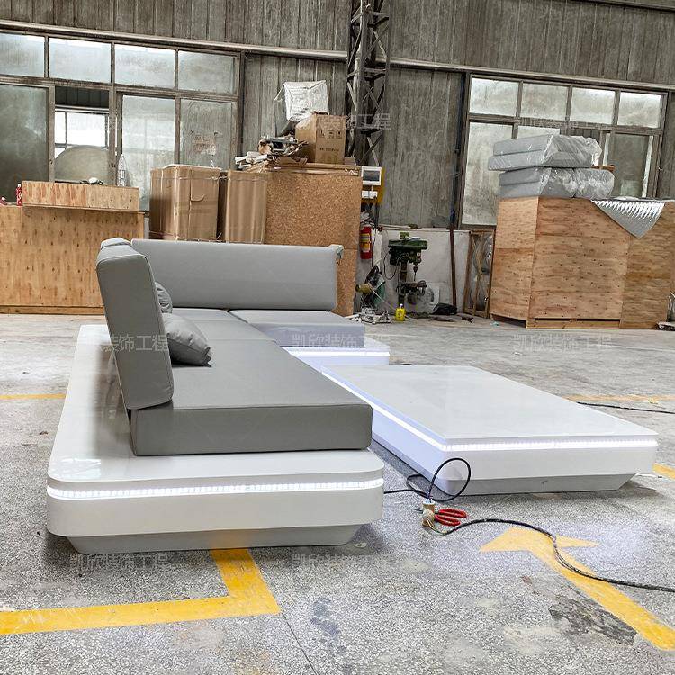 座璃休闲椅酒店大堂椅子售玻楼部会客钢接待多人靠背UUQ沙发四位